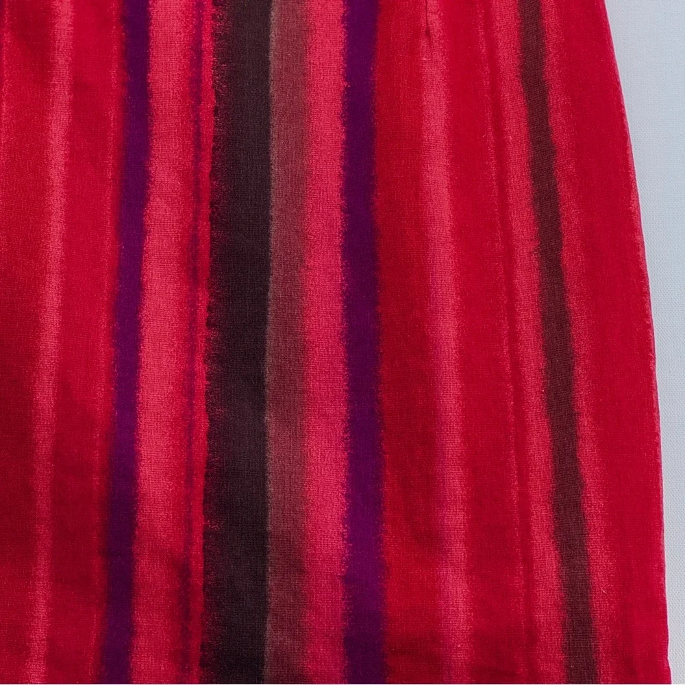 Vintage Paul et Duffier Striped Pencil Skirt Size 10 Intellectual Power Dressing